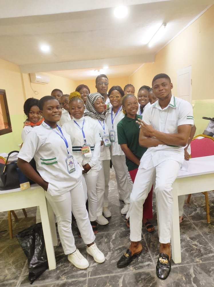 Students asking questions